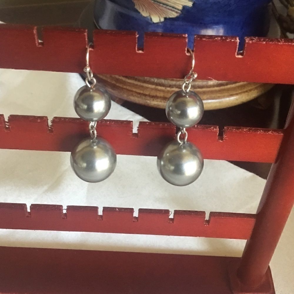 $8 ea or 3/$15. Large Double Faux Silver Pearl